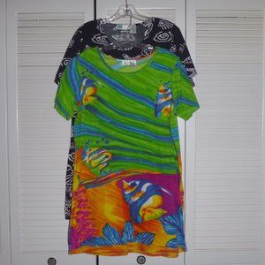 2 tropical fish Swimsuit Cover ups Size L